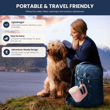 Очисник лап для собак - напівавтоматичний, з м'якими силіконовими щетинками, No Mess Paw Cleaner Cup для собак середніх та малих порід, рушник у комплекті, рожевий, Medium