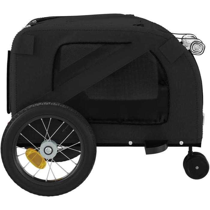 Причіп для тварин (122x52x53 см, Чорний) - Причіп для собак, котів та інших тварин