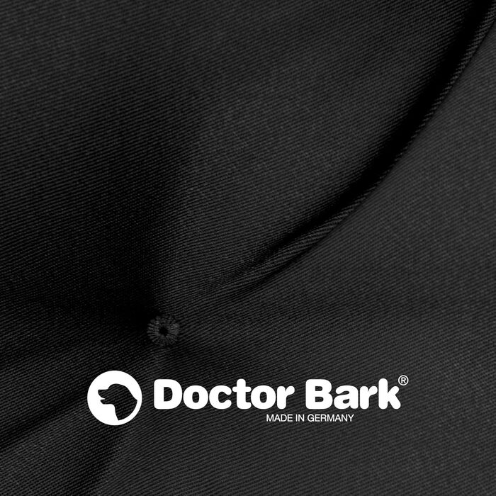 Ортопедична лежанка для собак Doctor Bark Urban - розмір M (70x50 см) - чорна, Made in Germany