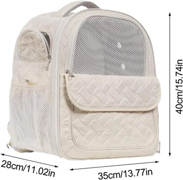 Рюкзак-переноска для тварин: регульований, дихаючий, для собак та котів | Легкий рюкзак для подорожей з сітчастими вставками, безпечний, з м'якими ременями, підходить для маленьких тварин