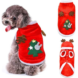 Теплий святковий пуловер для собак з високим коміром, розмір L (1 шт.)