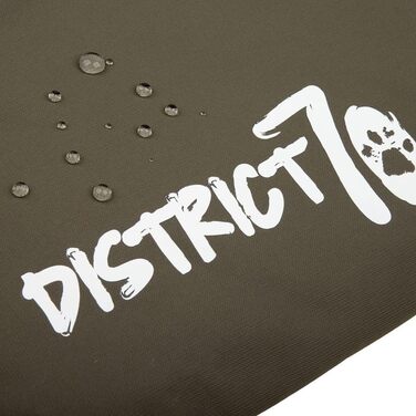 Подушка для собак District 70 - темно-сіра, розмір M, зелена