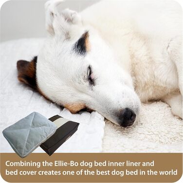 Гніздо для собак Ellie-Bo середнього розміру 71x48x10 см з стьобаним покриттям у смужку (чорний/коричневий) для клітки 76,2 см, XXL (117x75x10 см)