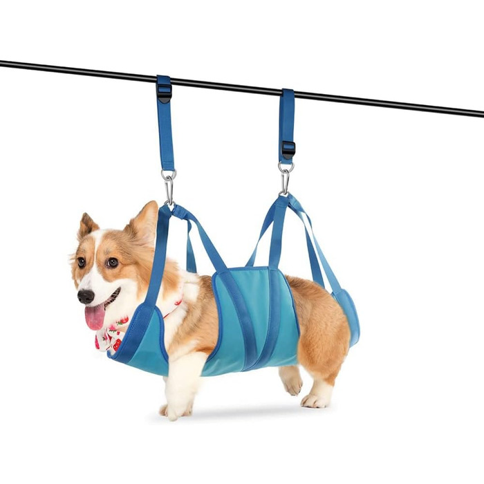 Гамак для грумінгу собак Zunedhys, гамак для догляду за шерстю з кишенею для аксесуарів