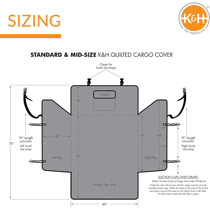 K&H Manufacturing утеплений килимок для перевезення тварин, стьобаний, водонепроникний