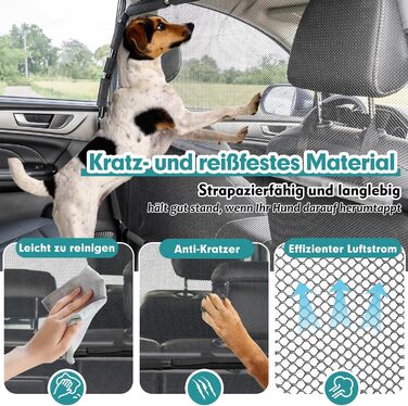 Сітка для собак у багажник авто Snagle Paw, 127 см, для 2/3 рядів сидінь, сітка-перегородка, сітка для багажника, сумісна з SUV та позашляховиками