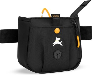 ОлліДог Backcountry Tagestasche: Сумка для ласощів та відходів для собак, з відсіком для кульок, на пояс (Raven S'25)