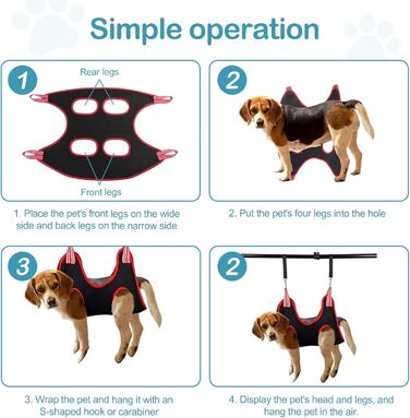 Набір гамаків для догляду за шерстю для маленьких собак і котів SUPRROW