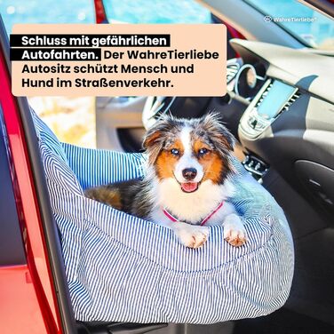 Автокрісло для собак з ременем безпеки, чорне/біле, для малих, середніх і великих порід, мийне сидіння для перевезення тварин