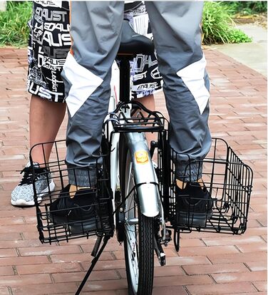 Складаний велосипедний кошик - навісний багажник для перевезення вантажу, швидкознімний, для керма та багажника, до 25 кг (срібний)