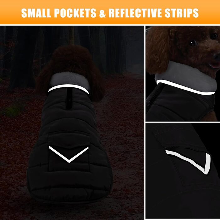 iBuddy Зимовий теплий водонепроникний жилет для собак, для великих собак, дівчаток та хлопчиків (Сірий, Medium)