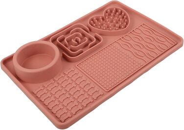 Мапа-заспокійливий килимок для собак та котів з силікону з присосками. Забезпечує повільне споживання їжі та сприяє травленню. Великий килимок для цуценят та котів.