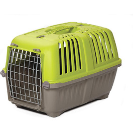 Жорсткий переноска для собак і котів MidWest Homes for Pets, зелена, для дрібних порід, 20,7×13,2×14 см