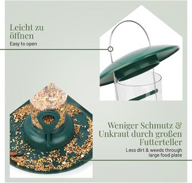 Пташник для диких птахів WILDLIFE HOME XL - годівниця для птахів, стійка до погодних умов, для саду та балкону