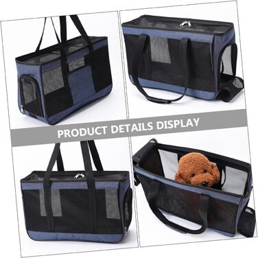 Транспортна сумка для кота/собаки Yardwe: дихаюча, з Oxford тканини, складана, з плечовим ремінцем