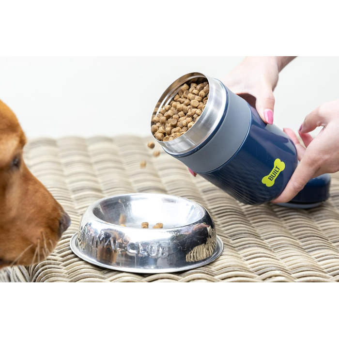 Контейнер для їжі для тварин з нержавіючої сталі, 473 мл, блакитний, BPA-free