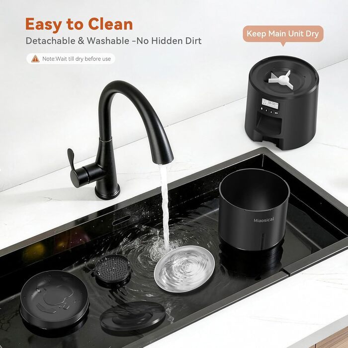 Автомат годівлі для котів 4.2L з програмуванням, з окремою мискою, подвійне живлення, 6 прийомів їжі на день (Чорний), миска з нержавіючої сталі