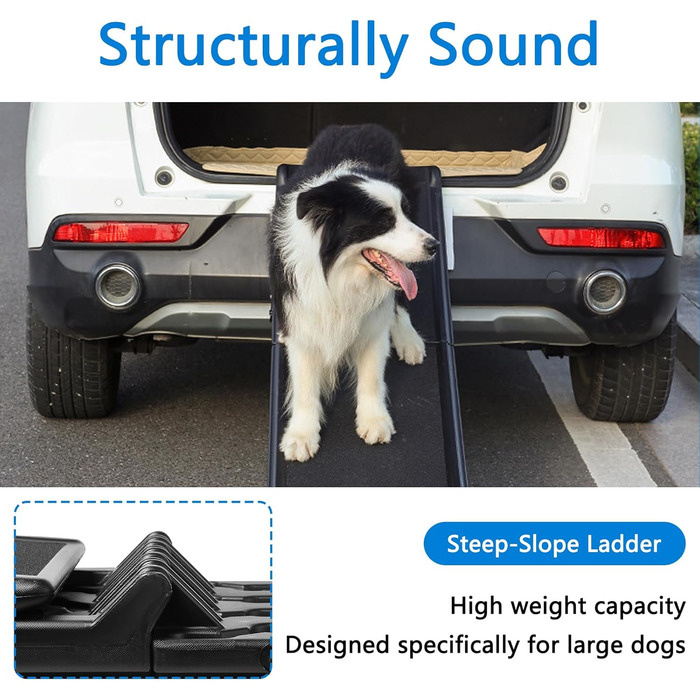 Рампа для собак Premium, 180 см, для авто, SUV, вантажівки, складна, 70 кг, антиковзка