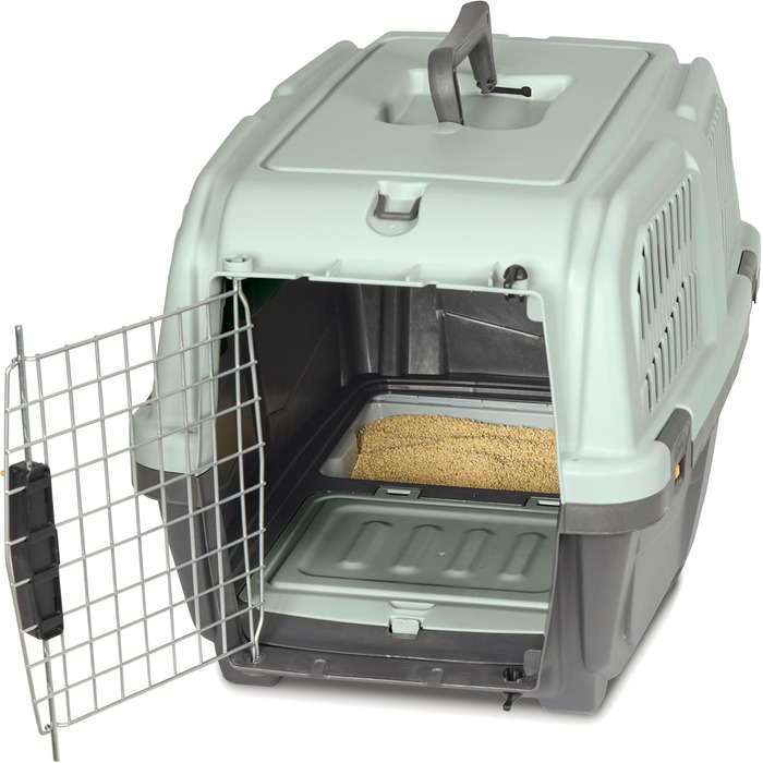 Переноска для котів Skudo Katzentrage Midwest Homes for Pets, пластик, з туалетом, 61 см