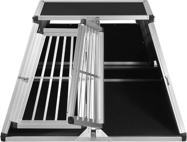 Транспортний бокс для собак Transportbox N52, алюмінієвий, 110x107x67 см з перегородкою та аварійним виходом