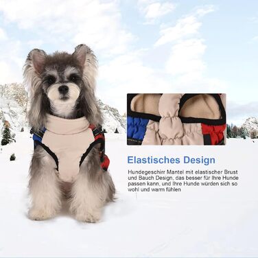 Водонепроникний жилет для собак - теплий зимовий жилет для собак, підходить для цуценят та великих собак (L, XL)