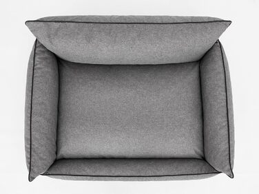 Килимок для собак, лежанка для тварин, лежанка-подушка, лежанка для собак, матрац для собак, софа для тварин, XXXL - 132 x 106 см, графітовий колір, екологічний матеріал