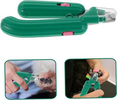 TOYANDONA Кліпер для кігтів собак та котів з підсвічуванням, металевий, ергономічний, для догляду за шерстю вдома та в подорожах, безпечний для цуценят, кошенят та великих тварин