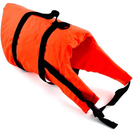 Спасальний жилет для собак Lalizas, 1-40+ кг, обхват грудей 25-82 см, поліетилен, нейлон, оранжевий, з ручкою для підйому