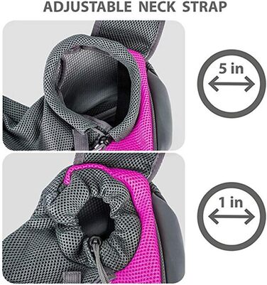 ЗHOVAEAL Сумка-переноска для собак і котів, рожева (до 4,1 кг)