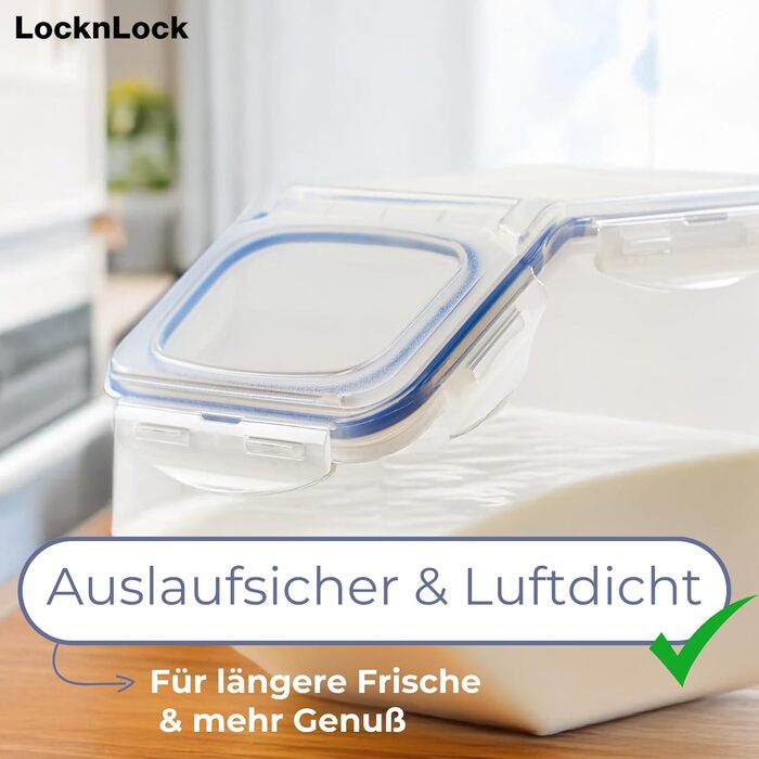 LocknLock контейнер для зберігання продуктів з кришкою-засувкою, 12 л, 35 x 23 x 27 см