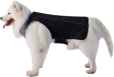 Зимовий теплий одяг для собак: куртка з коміром-стійкою, тепла ізольована верхня частина з м'яким флісом, костюм для цуценят з вітронепроникним дизайном, одяг для собак маленьких та середніх розмірів для прогулянок у холодну погоду