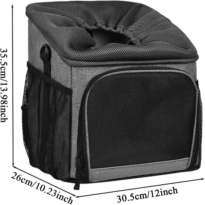 Корзина для собак на велосипед - дихаючий транспортний кошик, легкий, знімний аксесуар