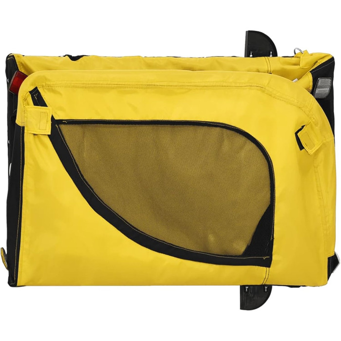 Ферштрайт Причіп для велосипеда, переноска для собак, вантажний причіп, 45 кг, Oxford-Gewebe, 136 x 69 x 73.5 см, жовтий