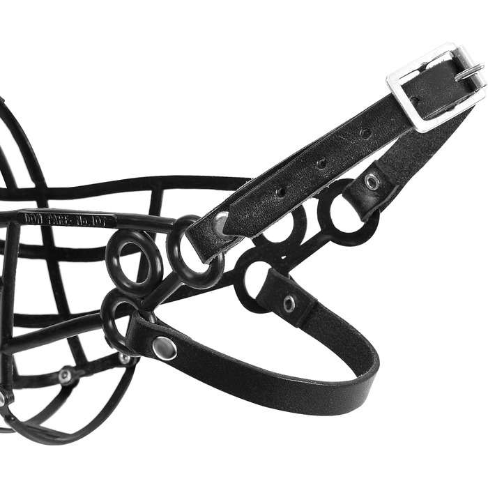 Маукорб для гончих собак Don Pare 107 (чорний) для Лурчерів, Слоугі, Салукі - регульований, для тренувань та перегонів