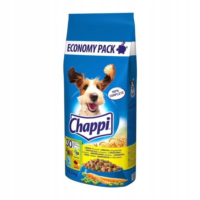 Сухий корм для собак Chappi з птицею та овочами, 13,5 кг
