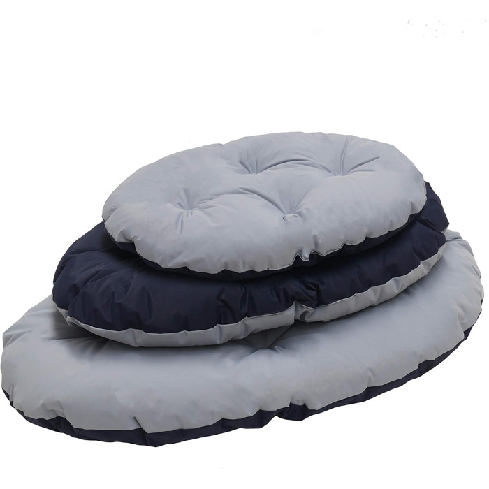 Матрац для собак Rosewood Tough & Mucky 95, водовідштовхувальний, розмір L, 81 см, чорний/сірий (L 48 x B 70 x H 6 см)