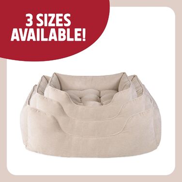 Ляжка для собак Rosewood Cord, квадратна, бежева, розмір S