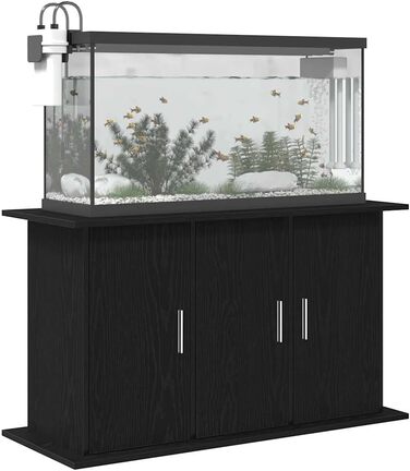 Підставка для акваріума vidaXL 101x41x58 см, ДСП, чорна/дубова