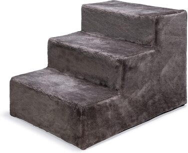 Сходи для собак Karlie Easy Step, плюшеві/дерев'яні, темно-сірі, 60x45x40 см