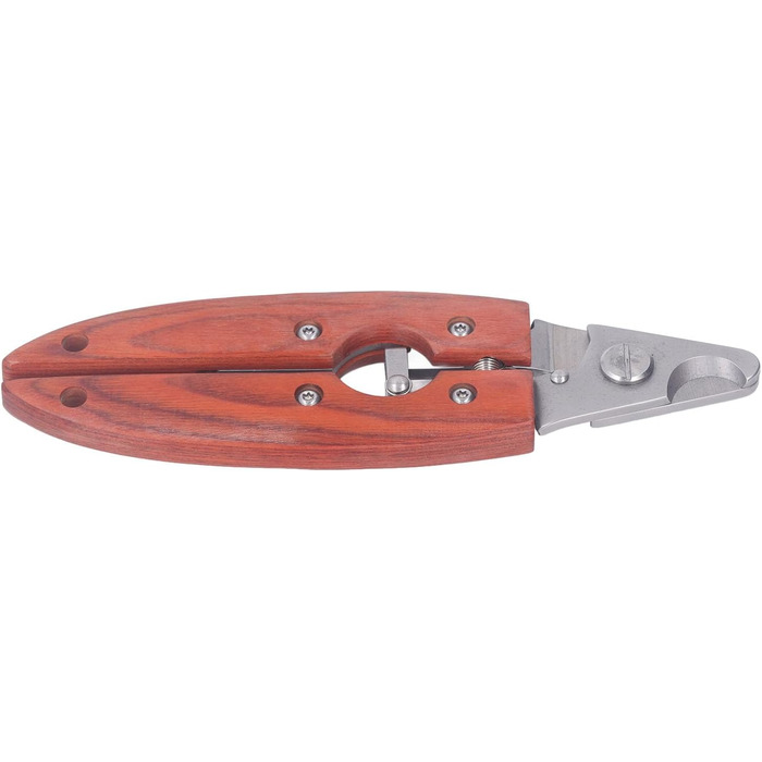 Нігтерізка для котів та собак, нержавіюча сталь, з дерев'яною ручкою, безпечна та швидка