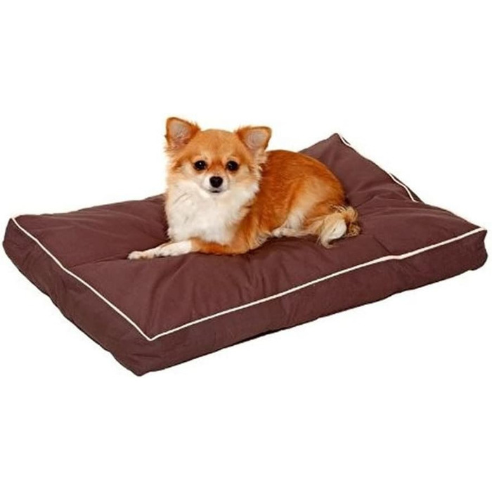 Подушка Karlie Kissen прямокутна (бежево-коричнева), розмір L 60x40x8 см