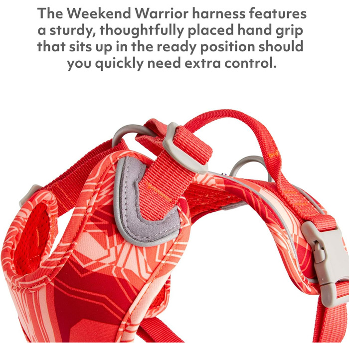 Шлея для собак Hurtta Weekend Warrior, кораловий камуфляж, 99-119 см