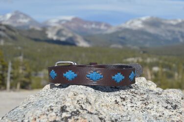 Нашийник для собак Gaucho Goods, м'яка шкіра, розмір M, Tahoe
