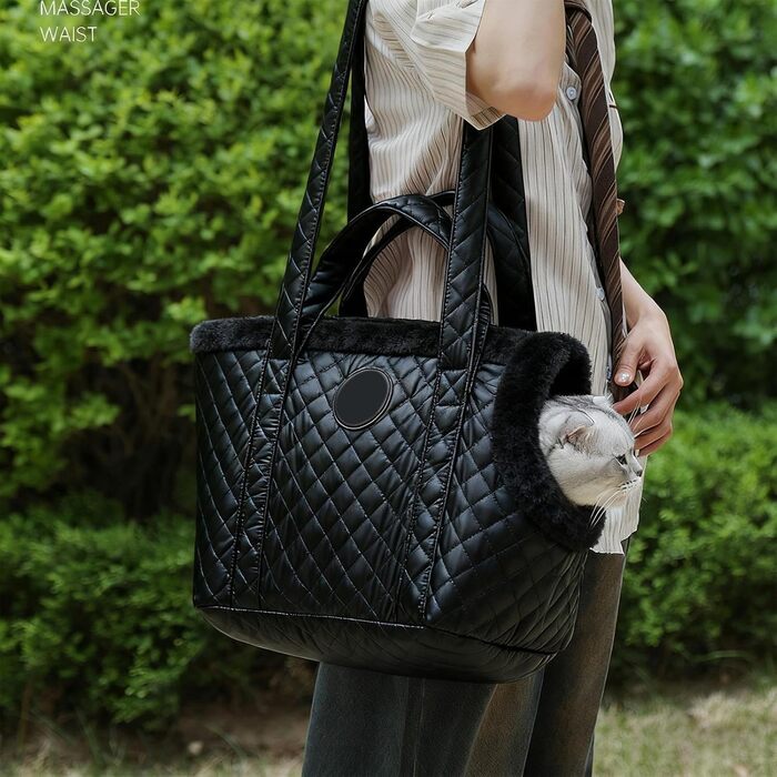 Транспортна сумка для домашніх тварин: зручна та водонепроникна переноска для собак, котів, цуценят та кошенят. Підходить для зимових прогулянок, подорожей та використання в авто та громадських місцях.