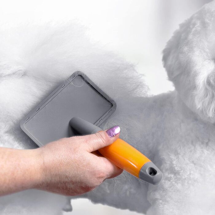 Буршлякова вичавкова щітка Wahl для собак і котів - професійний інструмент для грумінгу, помаранчева