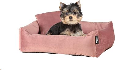 М'яке та миється собаче ліжко - диванчик для маленьких собак Rohrschneider, Рожевий, з набором пакетів для збору відходів, Рожевий