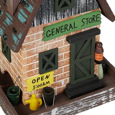 Дерев'яний будиночок для птахів Relaxdays, 23x18x18 см, з відкидним дахом, для саду та балкону