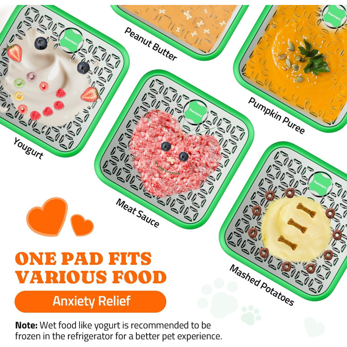 Лежак-іграшка для собак великих порід з липучкою, антистрес, повільне годування, блакитний/зелений