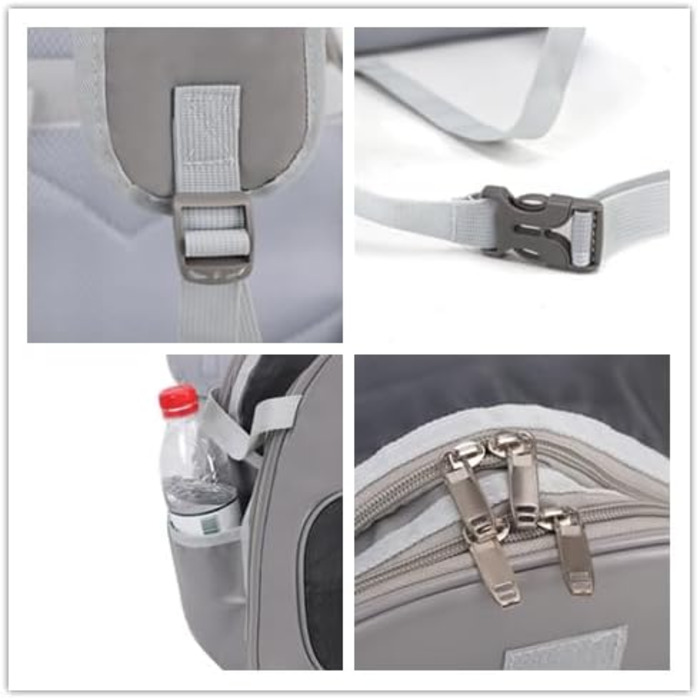 SOLAPOLLO переноска для тварин через плече, сумка-переноска для маленьких тварин до 9 кг, для цуценят, котів, для подорожей, піших прогулянок, кемпінгу (блакитна)