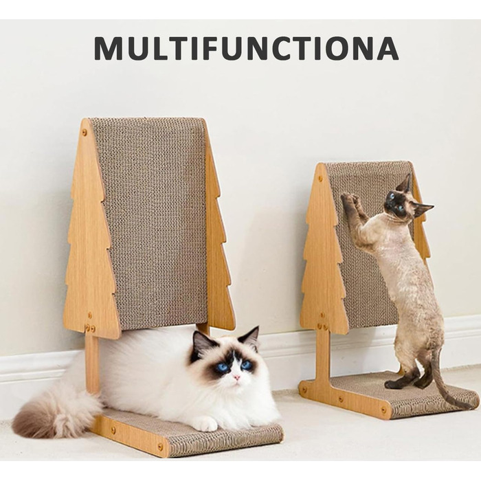 Котячий когтетоп ERNAN: 62 см, L-подібний, з картону, для захисту дивану, на стіну та кут